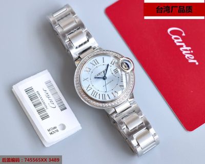 TW Factory Cartier NH05 Movement Sapphire Fisheye Glass Diamond Bezel 33MM Watch